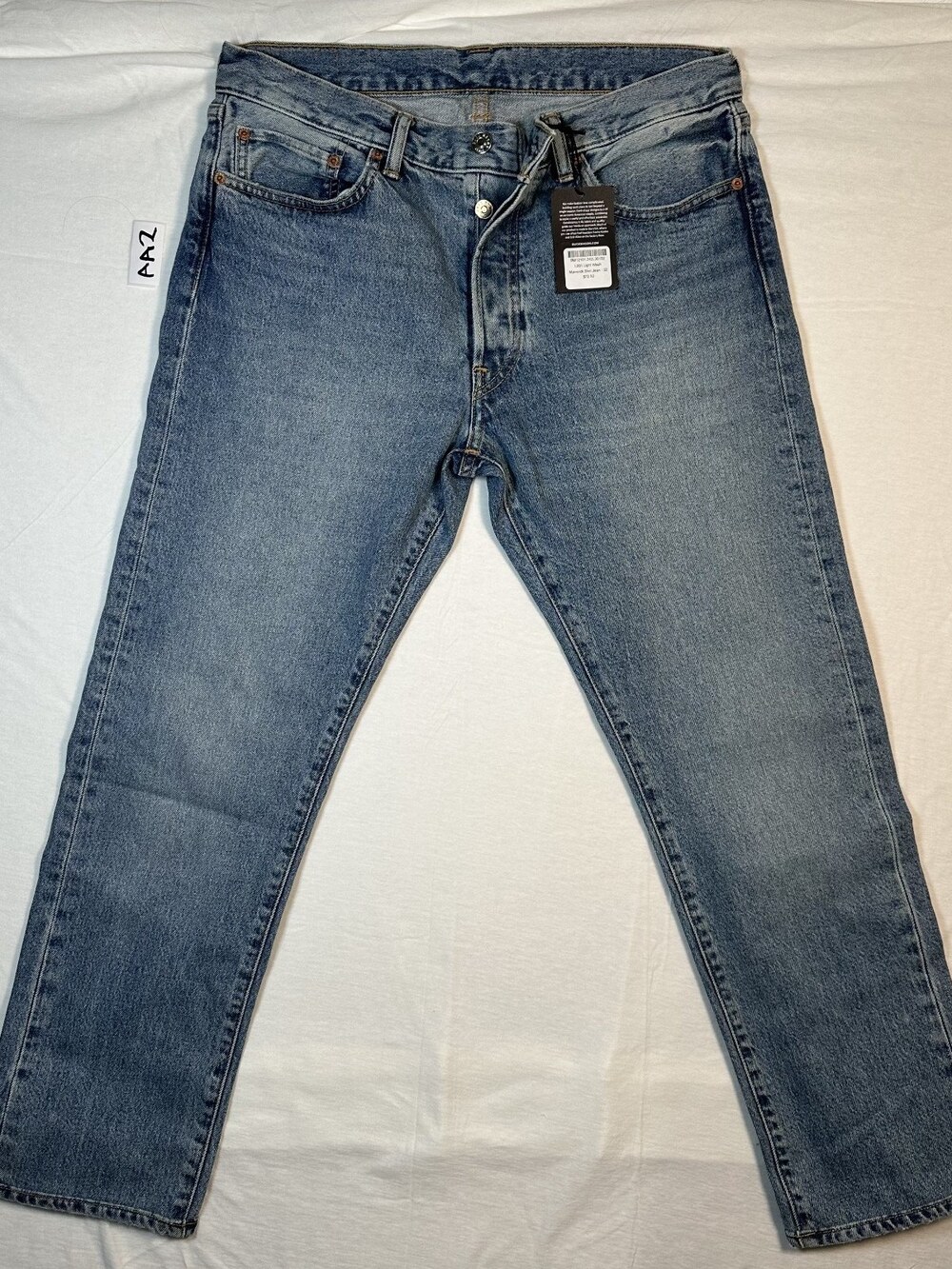 Buck Mason Maverick Slim Jeans L001 Light Wash Mens Sz 32 MSRP $72 NWT [AA2]